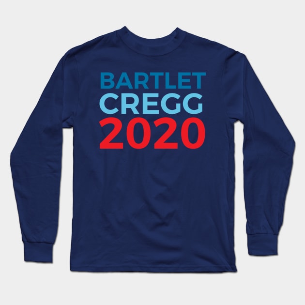 Bartlet Cregg 2020 Election The West Wing Jed Bartlet C.J. Cregg Long Sleeve T-Shirt by nerdydesigns